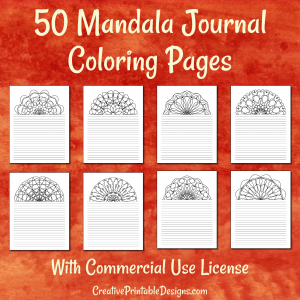 50 Mandala Journal Coloring Pages