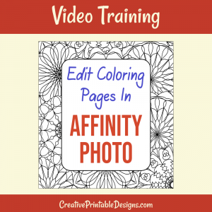 Edit Coloring Pages In Affinity Photo Video Training