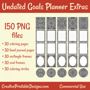 Undated Goals Planner Extras