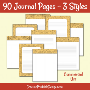 90 Journal Pages - orange