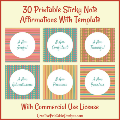 30 Boho Sticky Notes Template