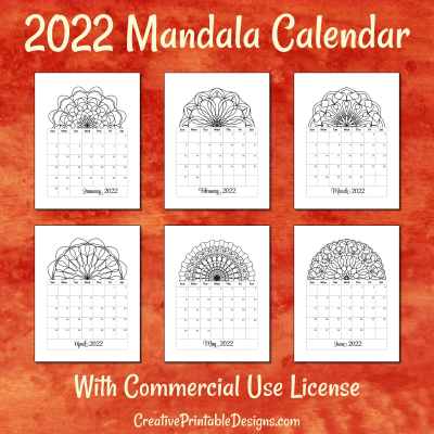 2022 Mandala Calendar