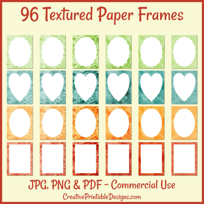 Textured Paper Frames