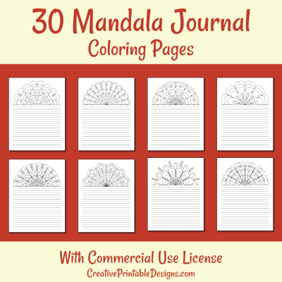 30 Mandala Journal Coloring Pages
