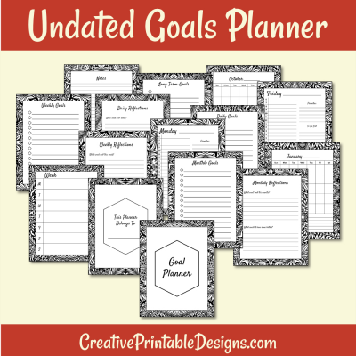 Undated Goals Planner