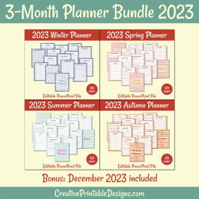 3-Month Planner Bundle 2023