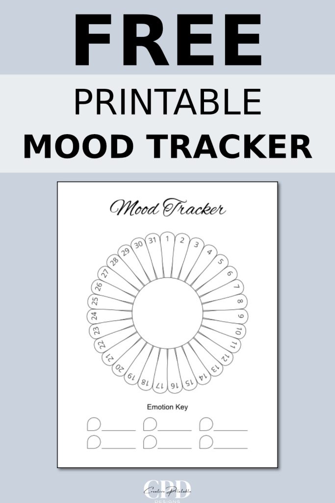 free printable mood tracker