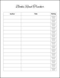 Enhance Your Reading Routine with a Free Printable Reading Log
