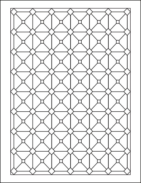 geometric pattern coloring page