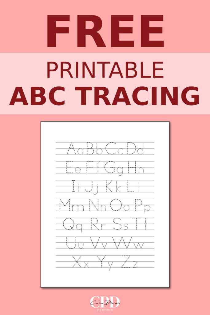 free ABC letter tracing practice pages