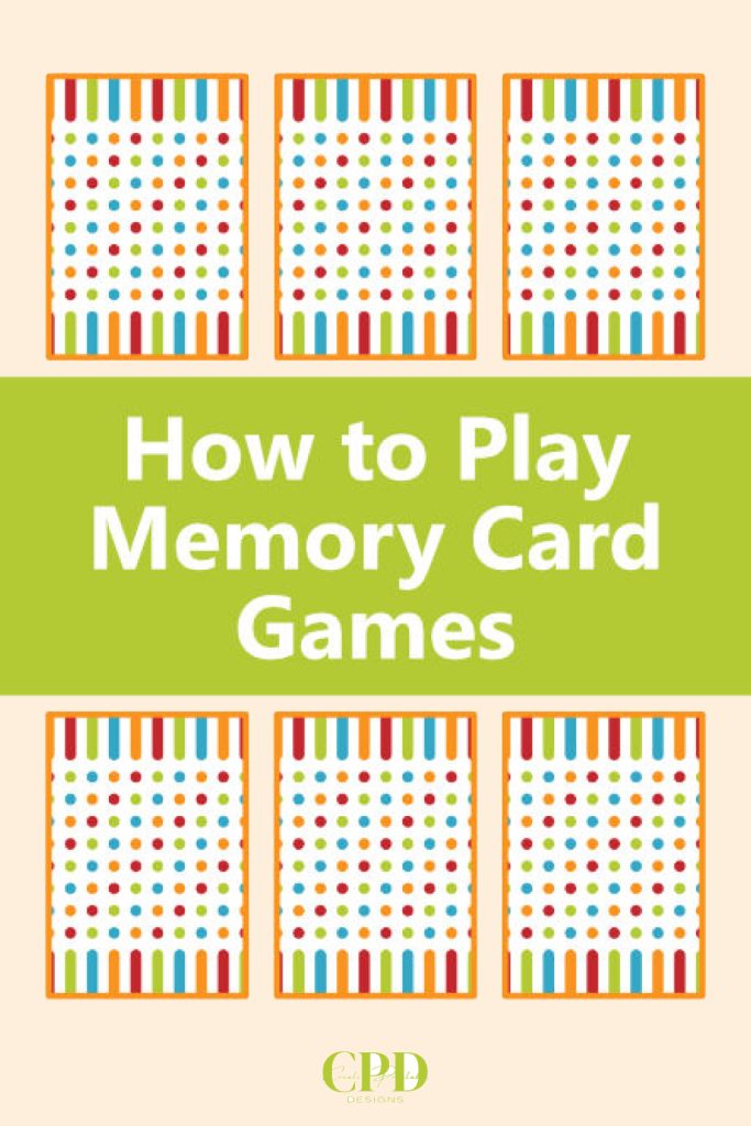 how to play memory card games with kids