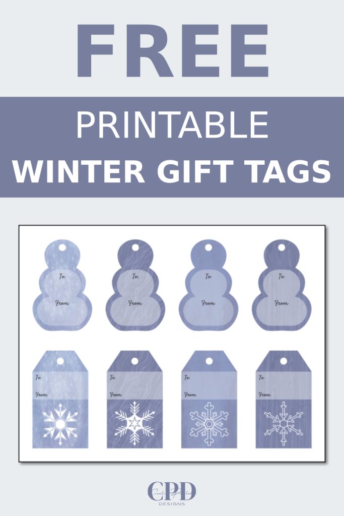 free printable winter gift tags