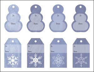 Free Printable Winter-Themed Gift Tags