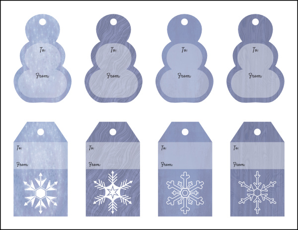 printable winter gift tags