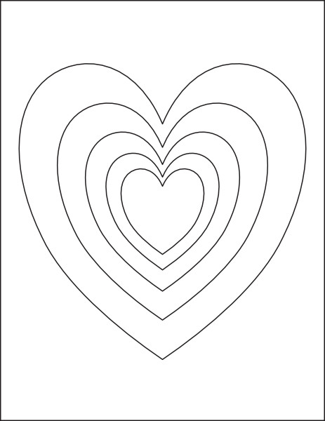 heart coloring pages for kids