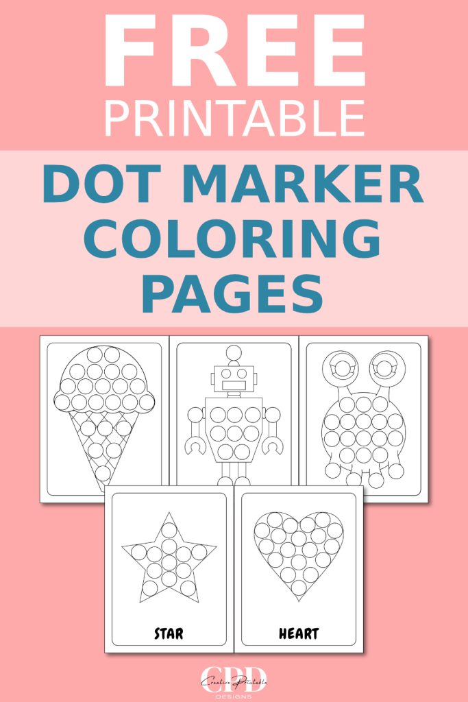 Dot Marker Printables Coloring Pages